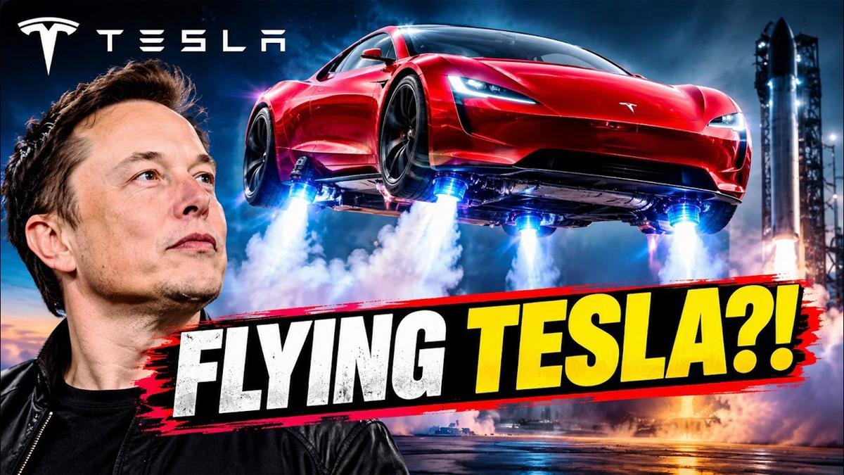 How Was Tesla’s Flying Car Created? Roadster Technology, Speed, and 2028 Launch Explained description